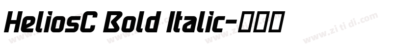 HeliosC Bold Italic字体转换